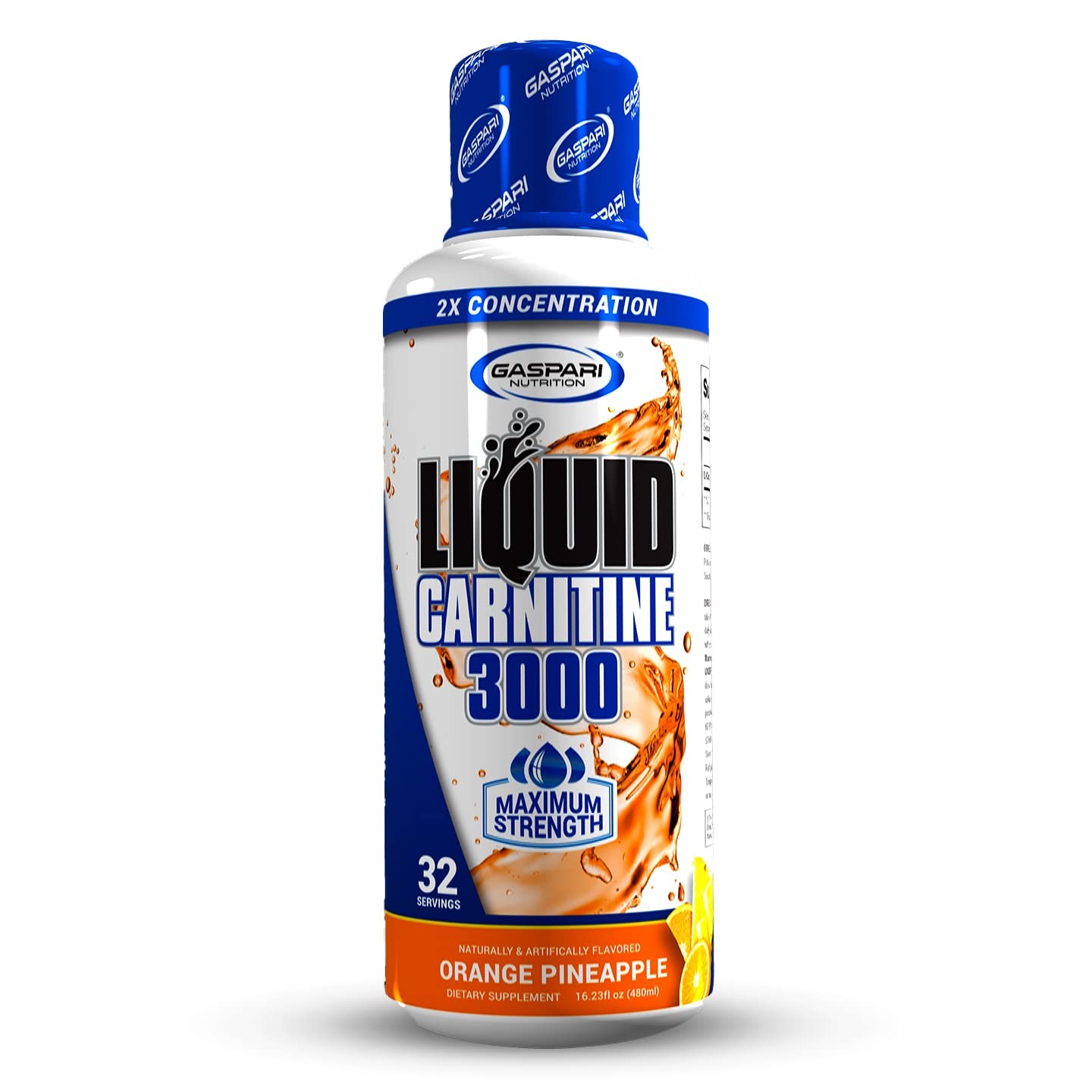 Gaspari Nutrition Liquid L-Carnitine 3000 Stimulant Increased Metabolism