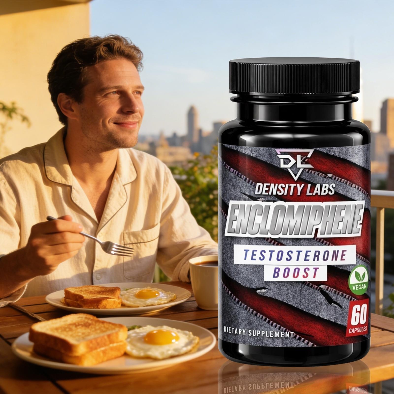 Density Labs Enclomiphene 25mg, 60 Capsules 1-3 pack