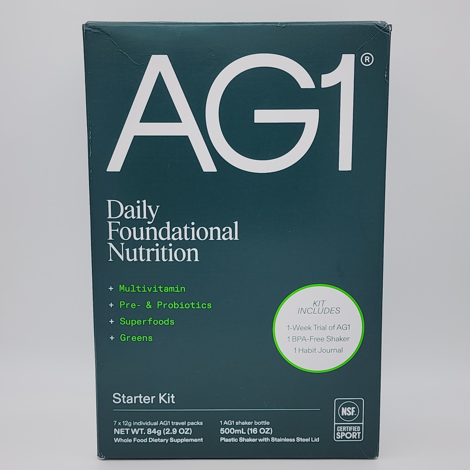 AG1 Athletic Greens 7-Day Starter Kit Includes 7 Travel Packs, BPA-Free Shaker