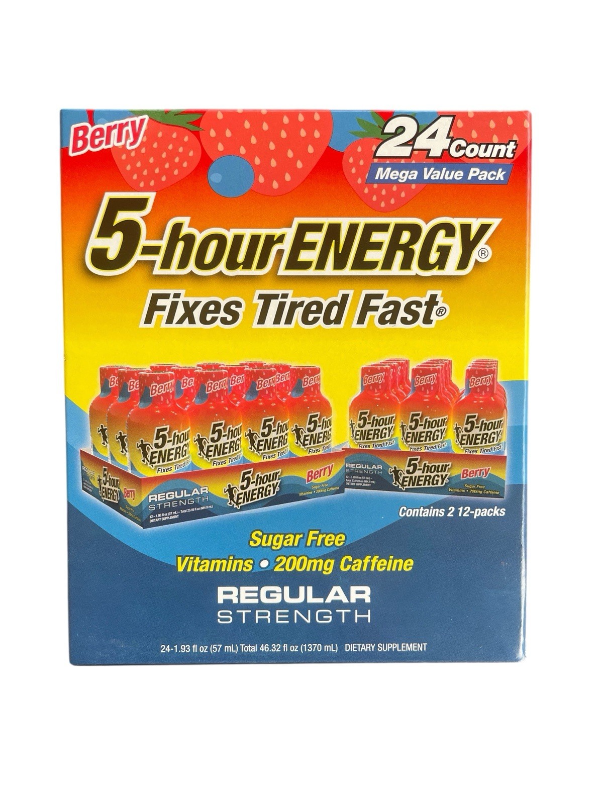 5-Hour Energy Regular Strenght Berry 24 Count, Exp02/27