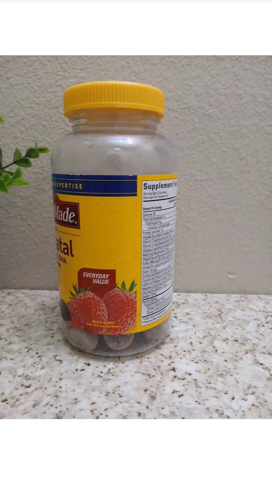 NATURE MADE PRENATAL Gummies FOLIC ACID,+ DHA + CHOLINE 90 GUMMIES Exp:05/2025