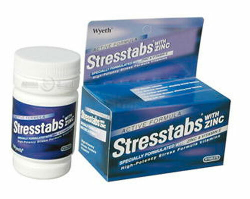 Relieve Stress Stresstabs 600 Vitamin ZINC MINERALS High Potency Formula 60 Tab
