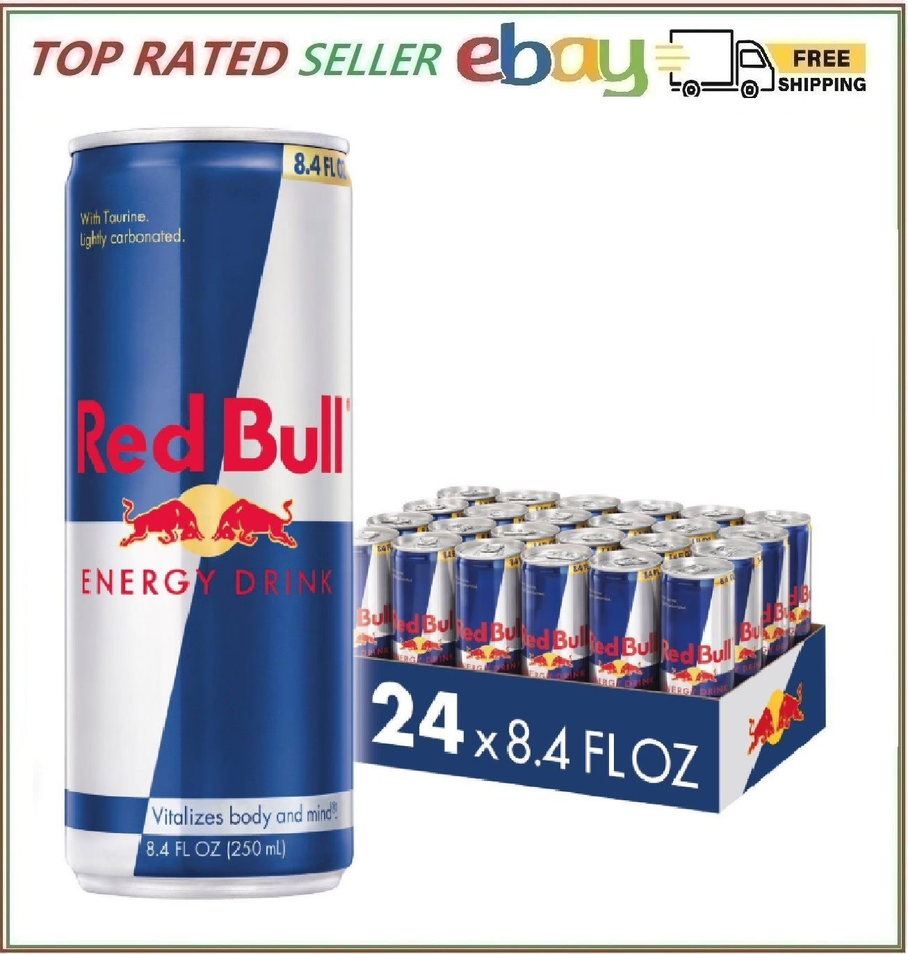 Red Bull Energy Drink with 80mg Caffeine plus 8.4 Fl Oz, 24pk,