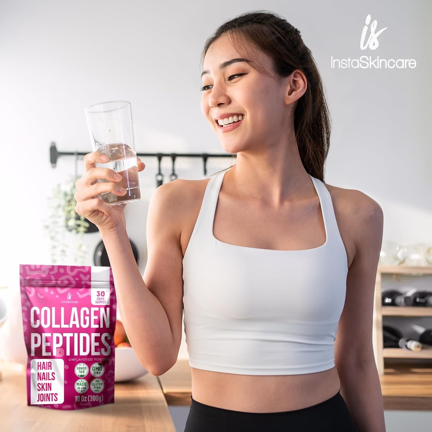 Collagen Peptides Powder for Women Hydrolyzed Collagen Protein Types I&III 10 oz