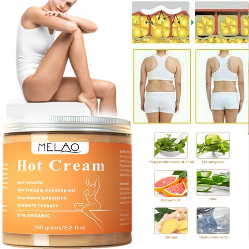 Hot Cream Anti-Cellulite Body Sweat Slimming 250ML Salon Beauty Machine