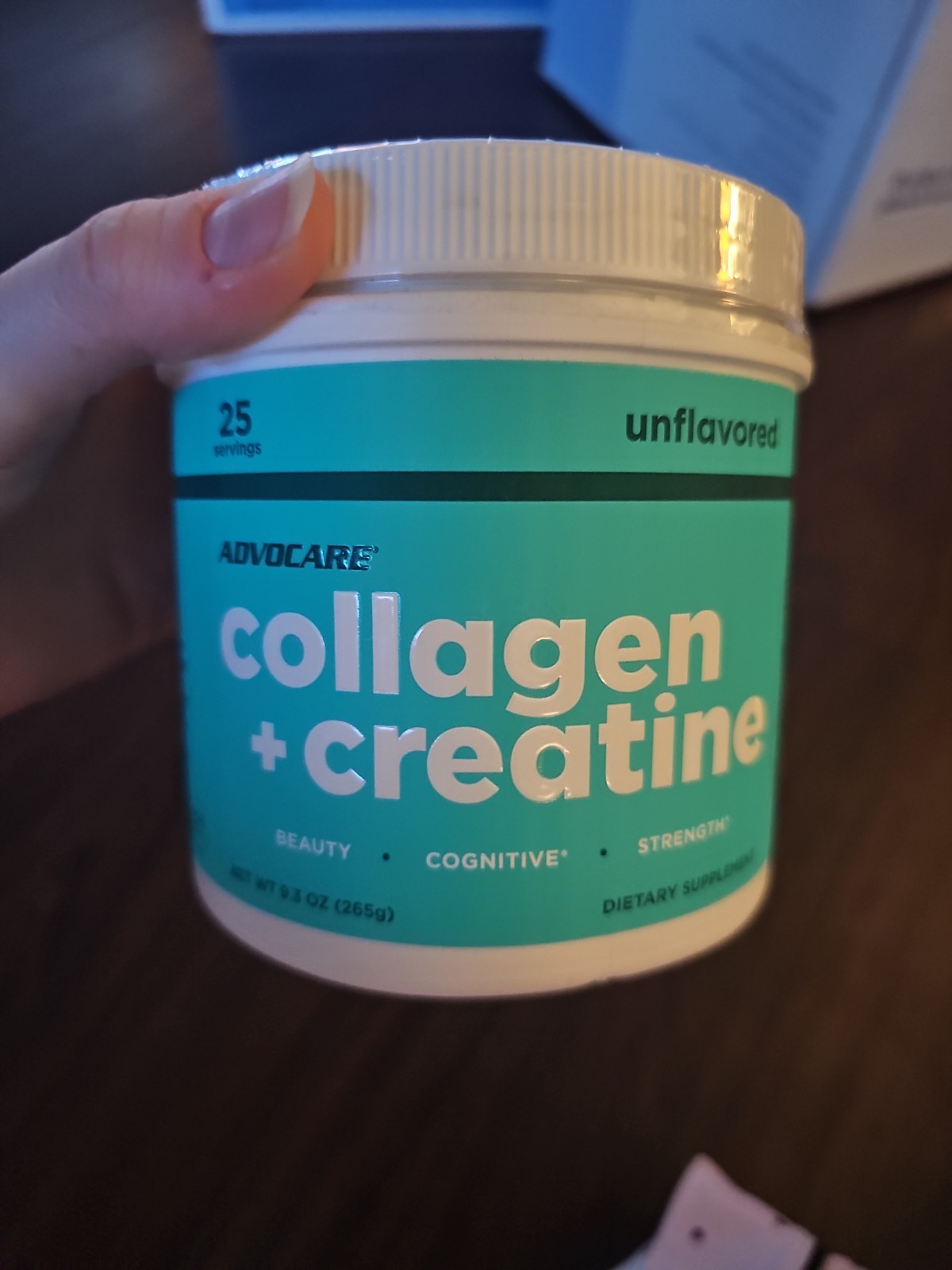 AdvoCare Collagen Creatine Powder Unflavored Dietary Supplement 25 Servings 9.3
