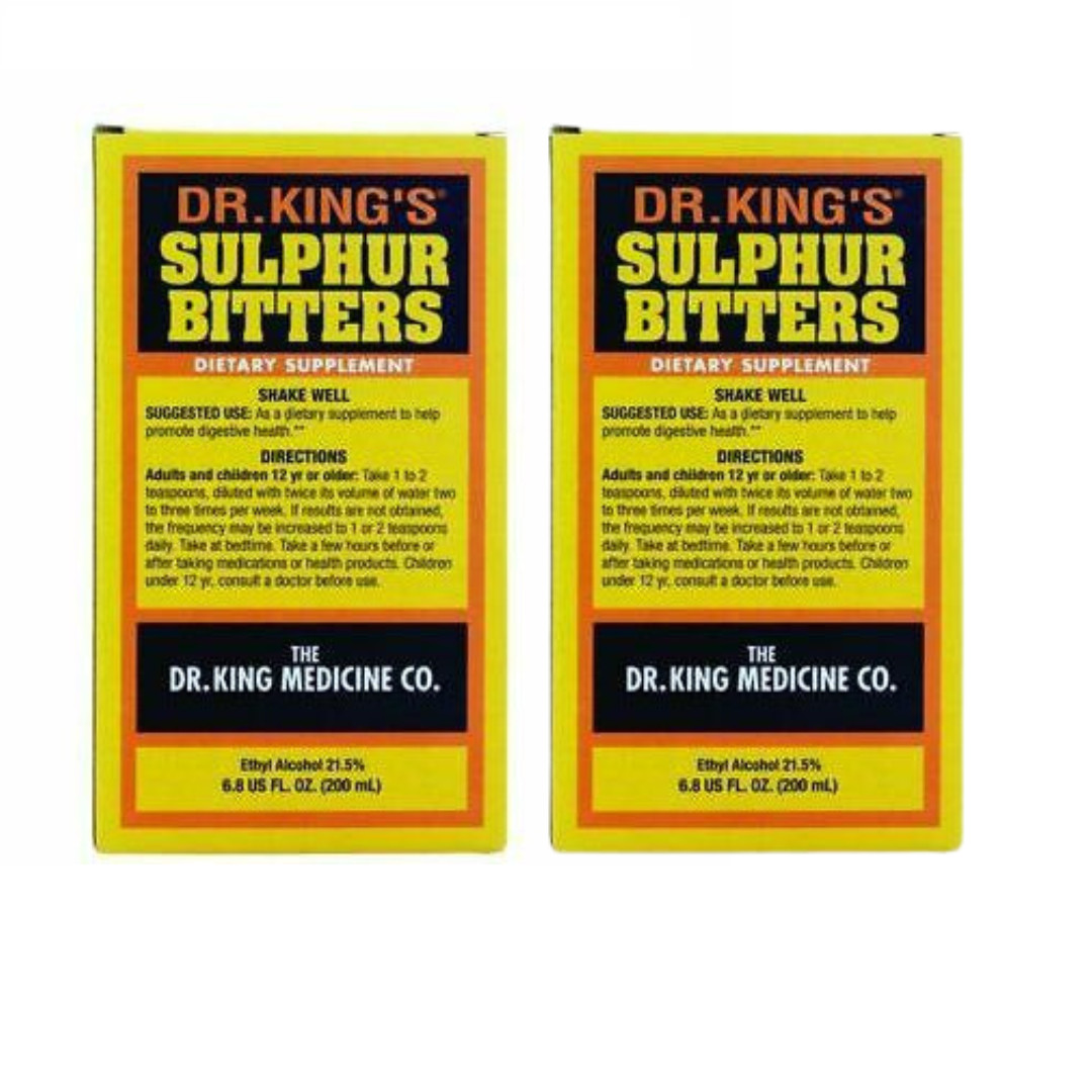 Dr King’s Sulphur Bitters * Dietary Supplement 200 ml (Pack of 2)