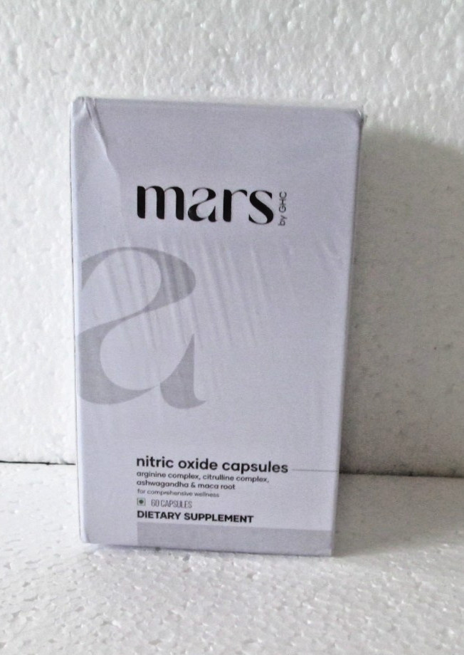 Mars Nitric Oxide, 60 Capsules, Blood Flow and Circulation