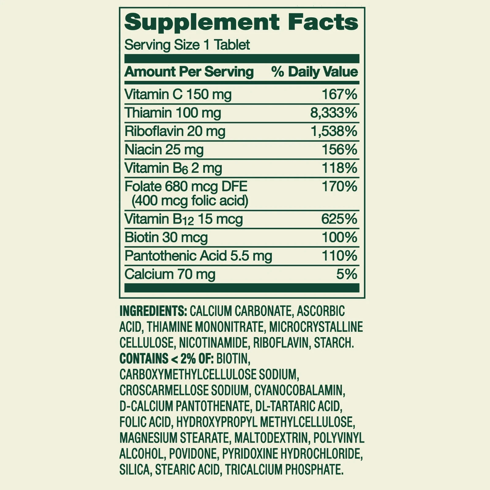 Spring Valley Super Vitamin B-Complex Tablets, 100 Ct Each (2 Pack)