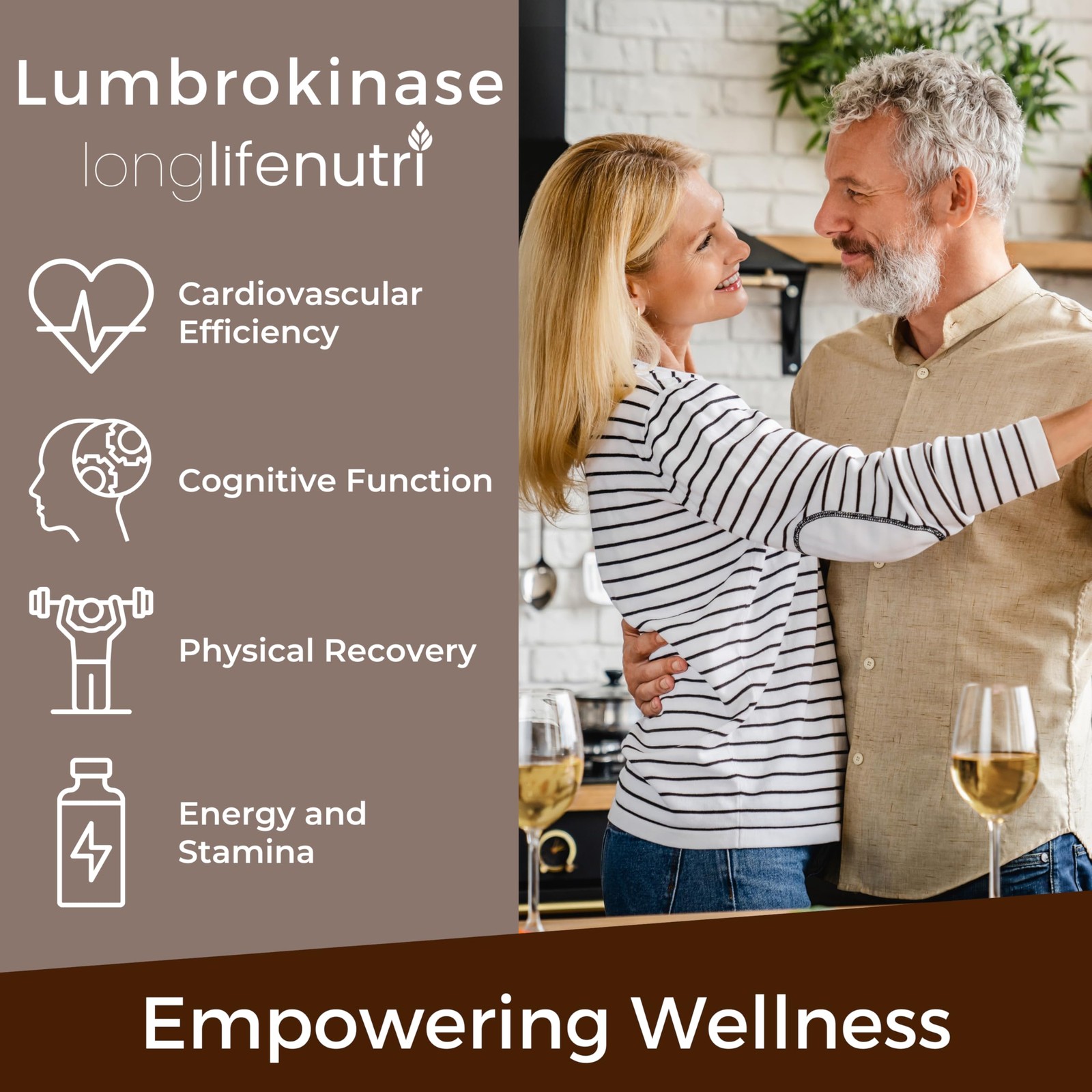 LongLifeNutri Lumbrokinase 100mg – Maximum Activity 2000000 Units Per Serving…