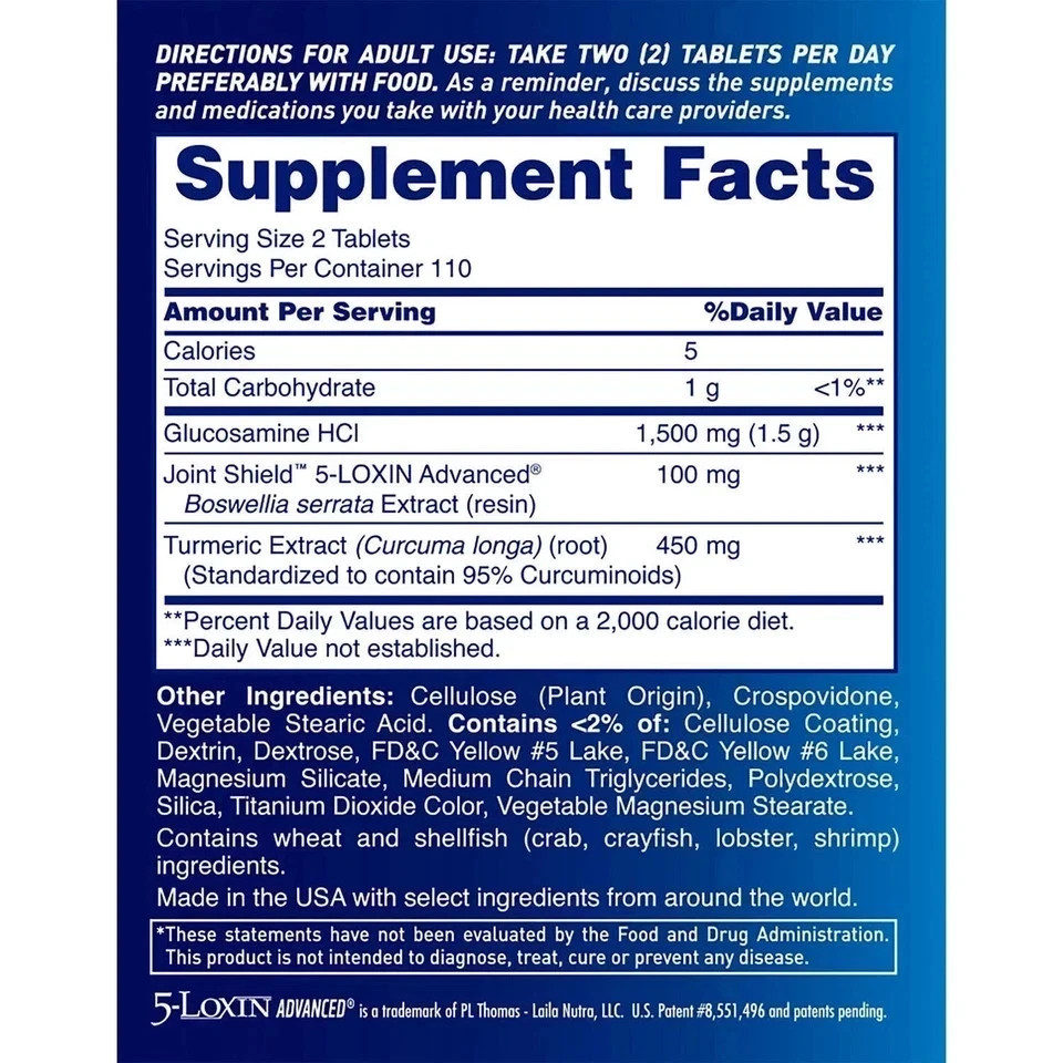 Osteo Bi-Flex Triple Strength Dietary Supplement 200 Tablets / Free Shipping US