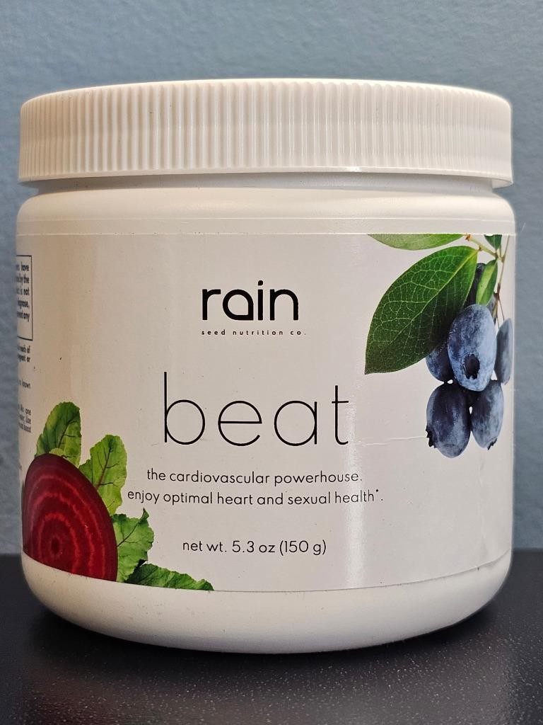 Rain Seed Nutrition Co. Beat 5.3 oz Jar, 30 Servings – New / Sealed! Exp 7/2026