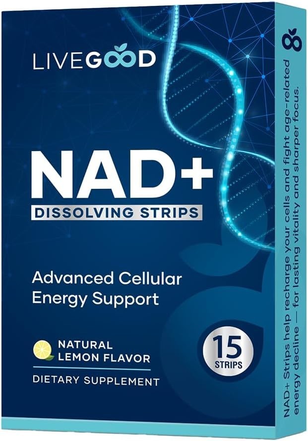 LIVEGOOD NAD+ Dissolvable Strips | Oral NAD Supplement for Cellular Energy