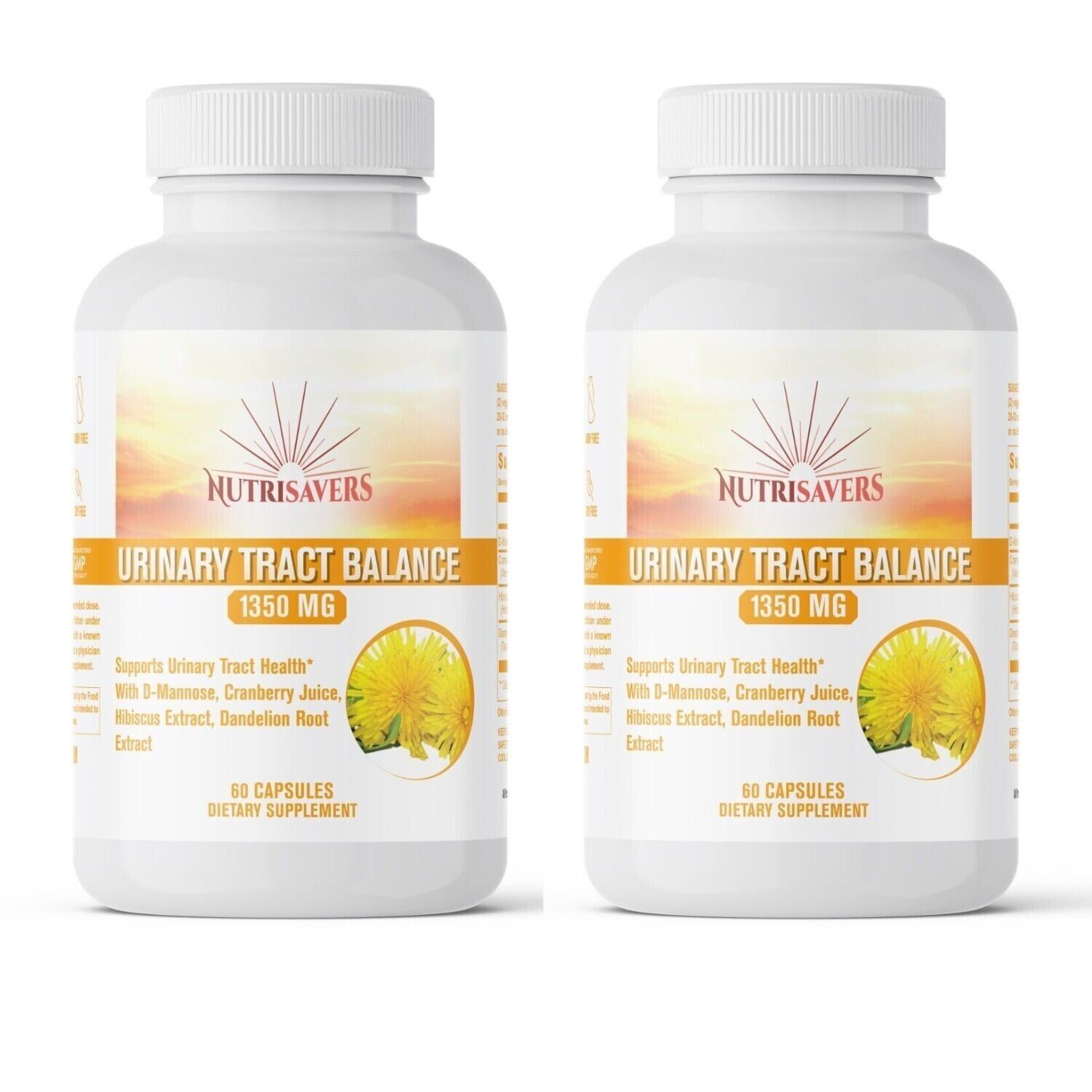 Urinary Tract Balance 1350mg D-Mannose Dietary Supplement – 120 Capsules