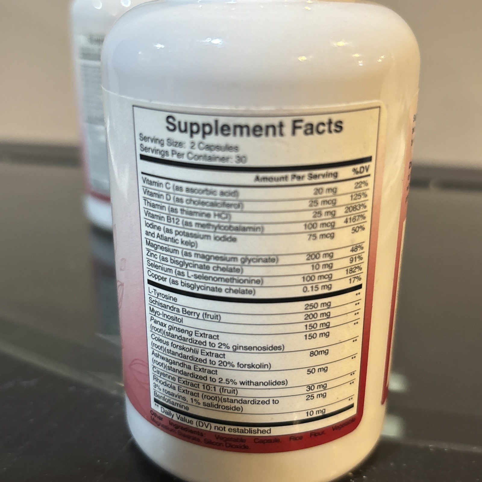 2x Pure Peak Advanced Thyroid Support Supplement Total 120 Capsules Exp: 2027