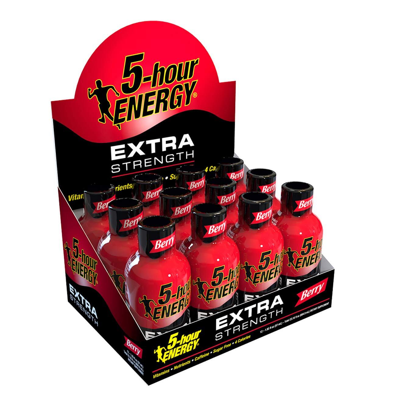 5-hour ENERGY Shot, Extra Strength, Berry, 1.93 Ounce, 24 Count