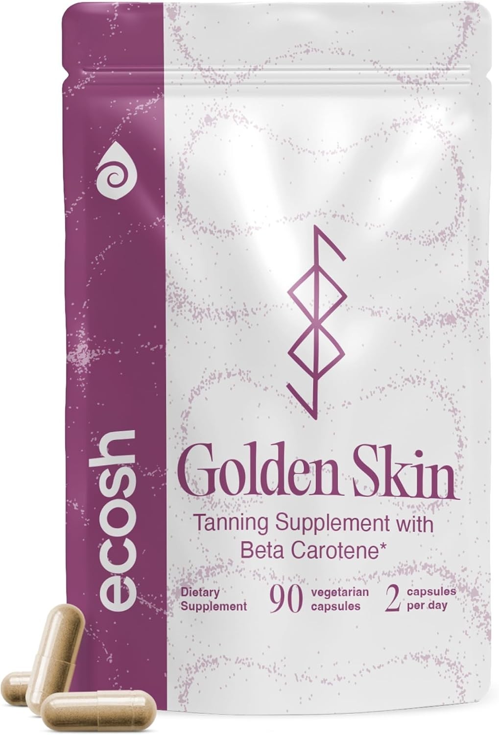 Golden Skin Tanning & Skin Support Supplement Beta-Carotene L-Tyrosine Lutein