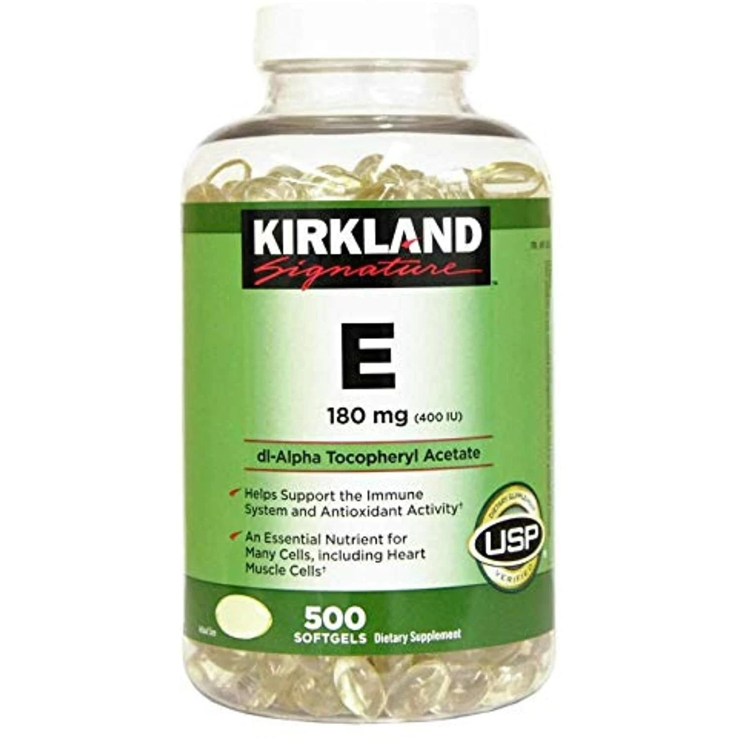 Kirkland Signature, Vitamin E 400 IU 500 Softgels UdpoY