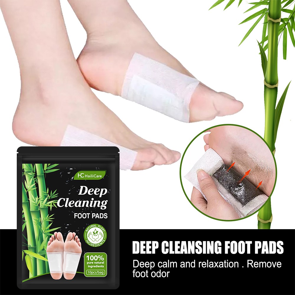 50Pcs Foot Detox Patches Pads Toxins Deep Cleansing Herbal Organic Slimming Pad