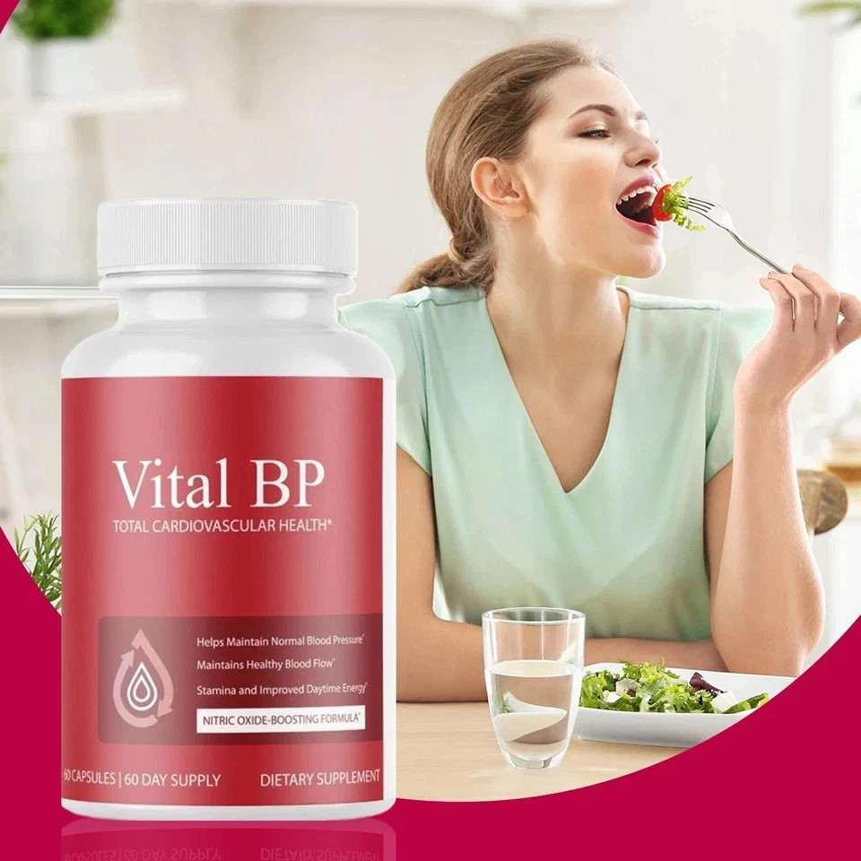 Vital BP-Total Cardiovascular Health, Support Blood Flow -60 Capsules, Pack of 2