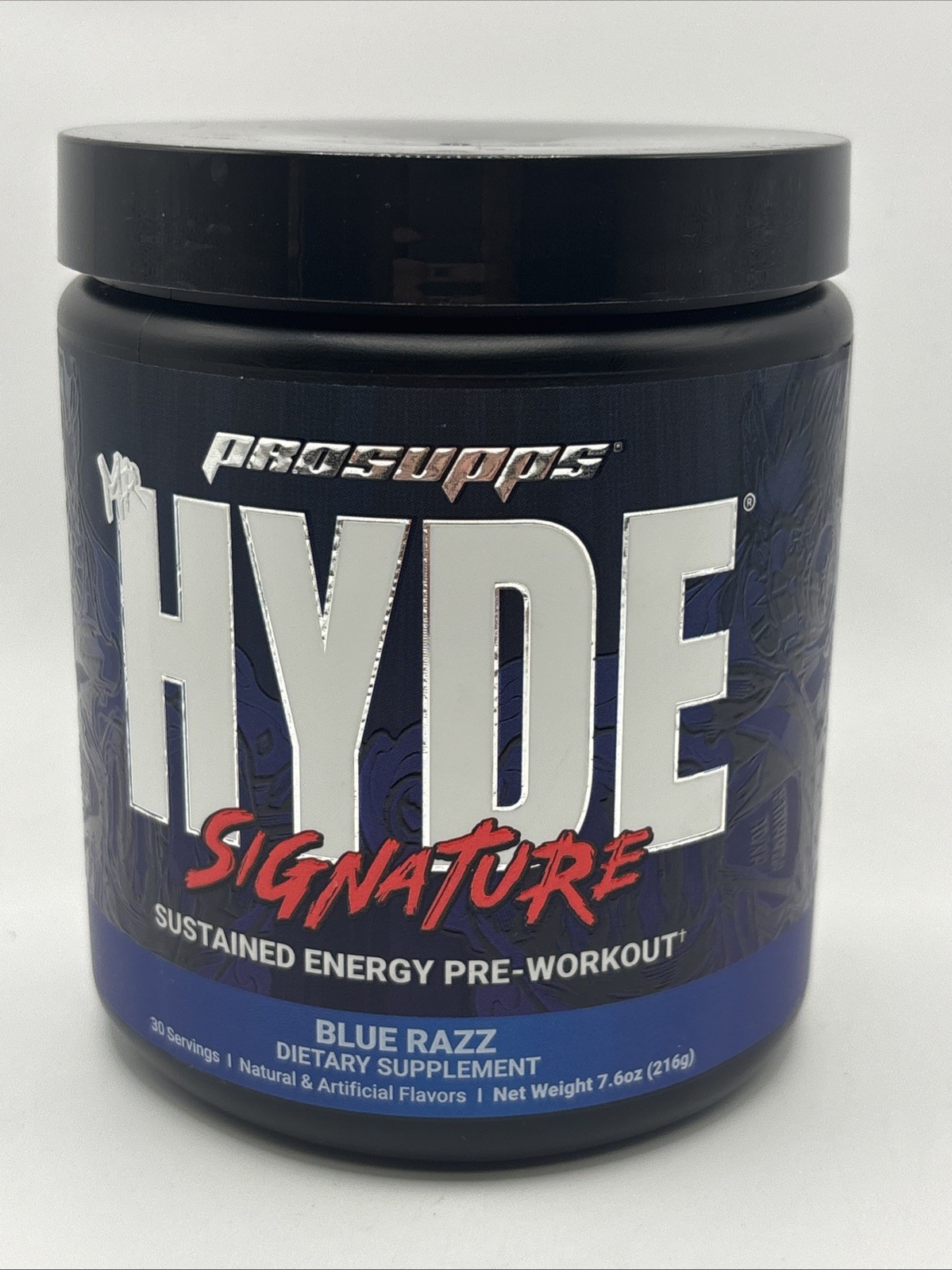 Mr. Hyde, Signature Sustained Energy Pre-Workout, Blue Razz, 7.6 oz (216 g)