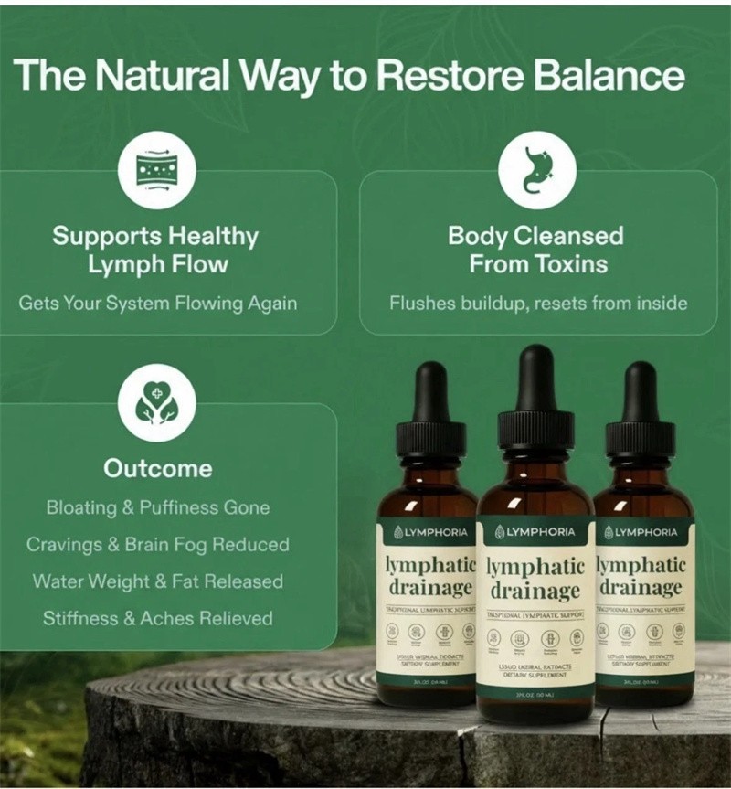 3X Lymphoria – Lymphatic Drainage 59ml – Detox, Bloat Relief & Immune Support