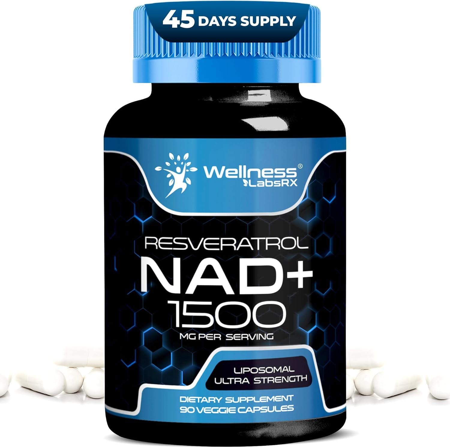 1-6pack Liposomal 1500mg with Resveratrol – Cellular Health & Energy Boost