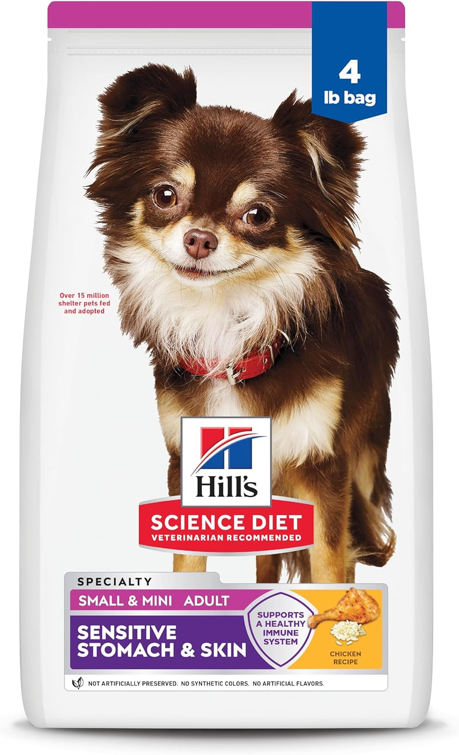 Adult 1-6 Sensitive Stomach & Skin Small & Mini Breeds Dry Dog Food, Chicken Rec