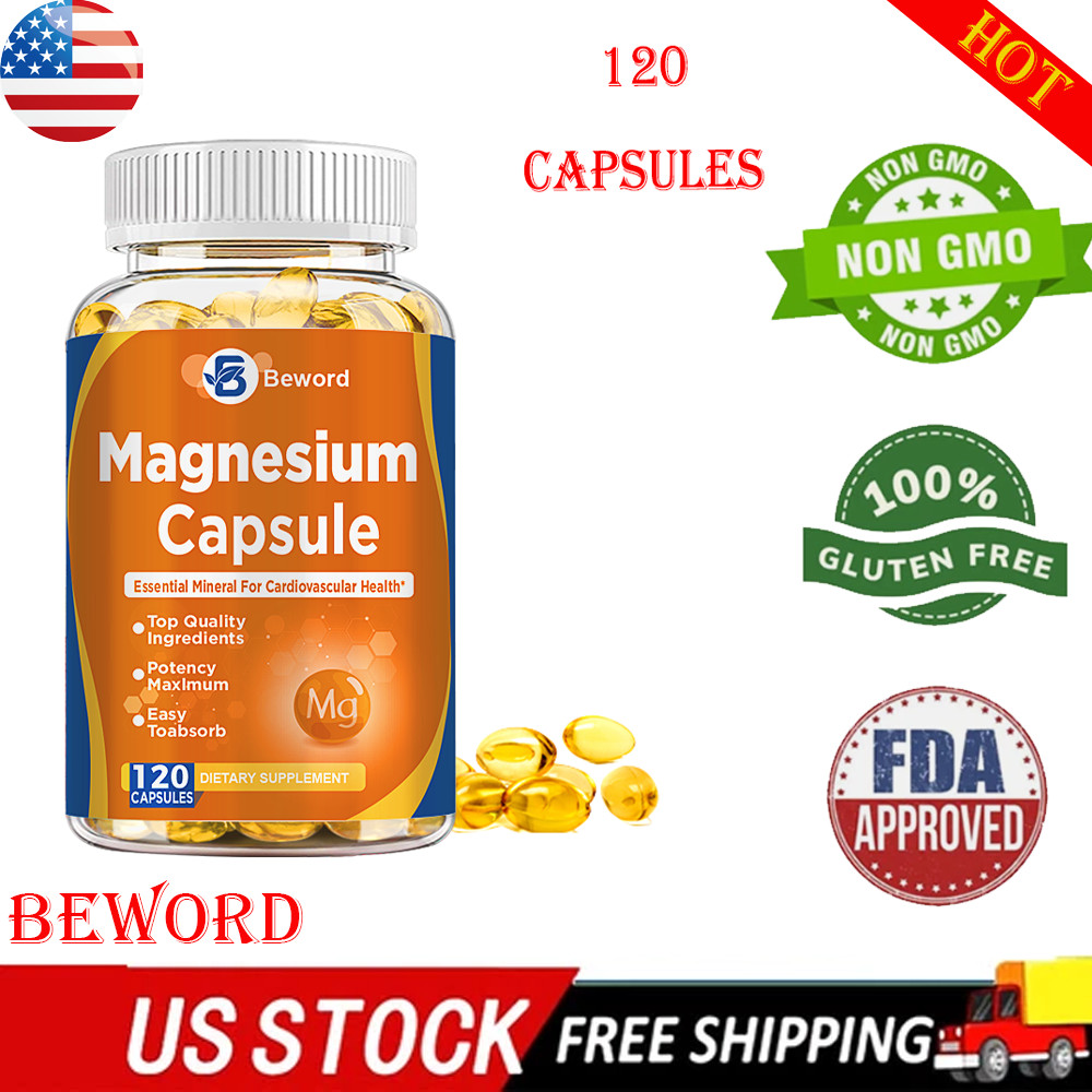 Magnesium Glycinate 500mg 240 Pills Sleep Support, Stress Relief & Bone Care