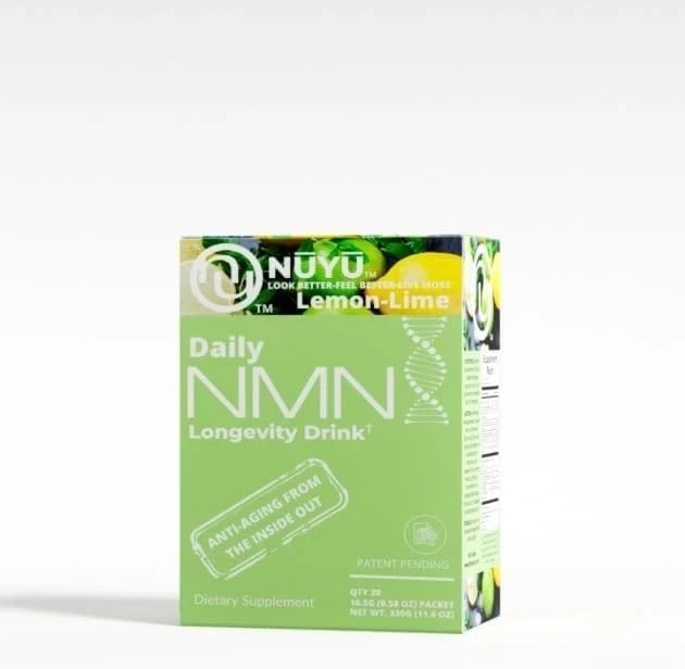 NUYU Labs Daily NMN Longevity Drink, All-in-One Anti-Aging Supplement