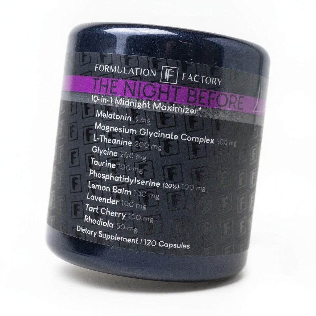 Formulation Factory The Night Before 10-in-1 Melatonin Magnesium Sleep Support