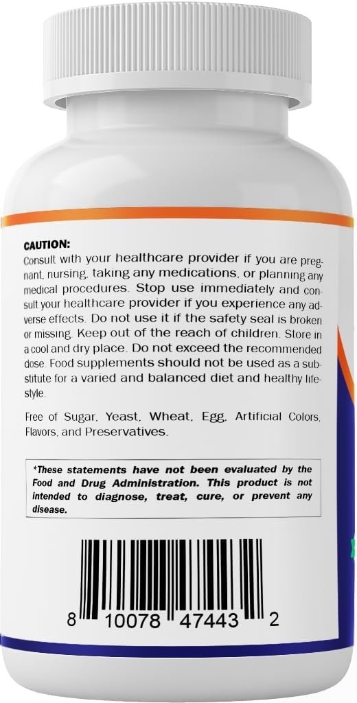 Alpha Lipoic Acid (ALA) 600mg PerServ 240Caps Vitamatic Antioxidant Brain Health