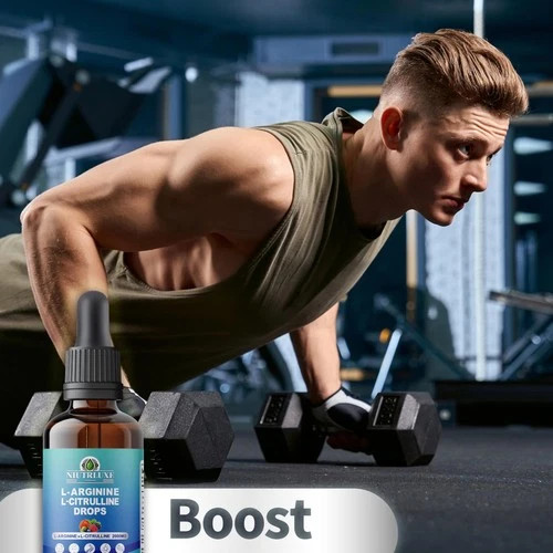 NIUTRLUXE LArginine LCitrulline Drops Liquid, LArginine for Men with Boron an…
