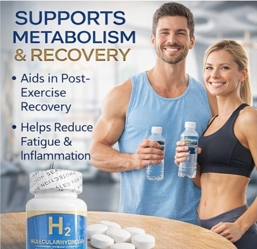 Molecular Hydrogen Tablets 8 PPM Hydrogen 120 Tablets