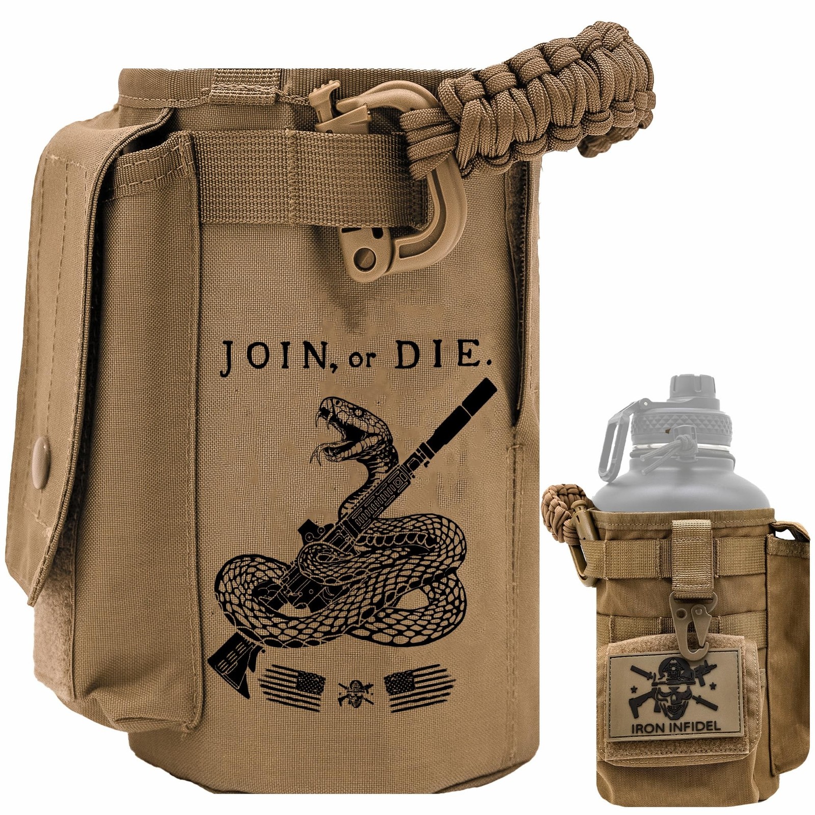 Iron InfideI Battle Bottle Sleeve – 64 oz and 32 oz Water Bottle Sleeve Only …