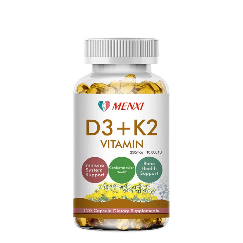 4PCS Vitamin K2 (MK7) with D3 10000 IU Supplement, BioPerine 480 Capsules,Health