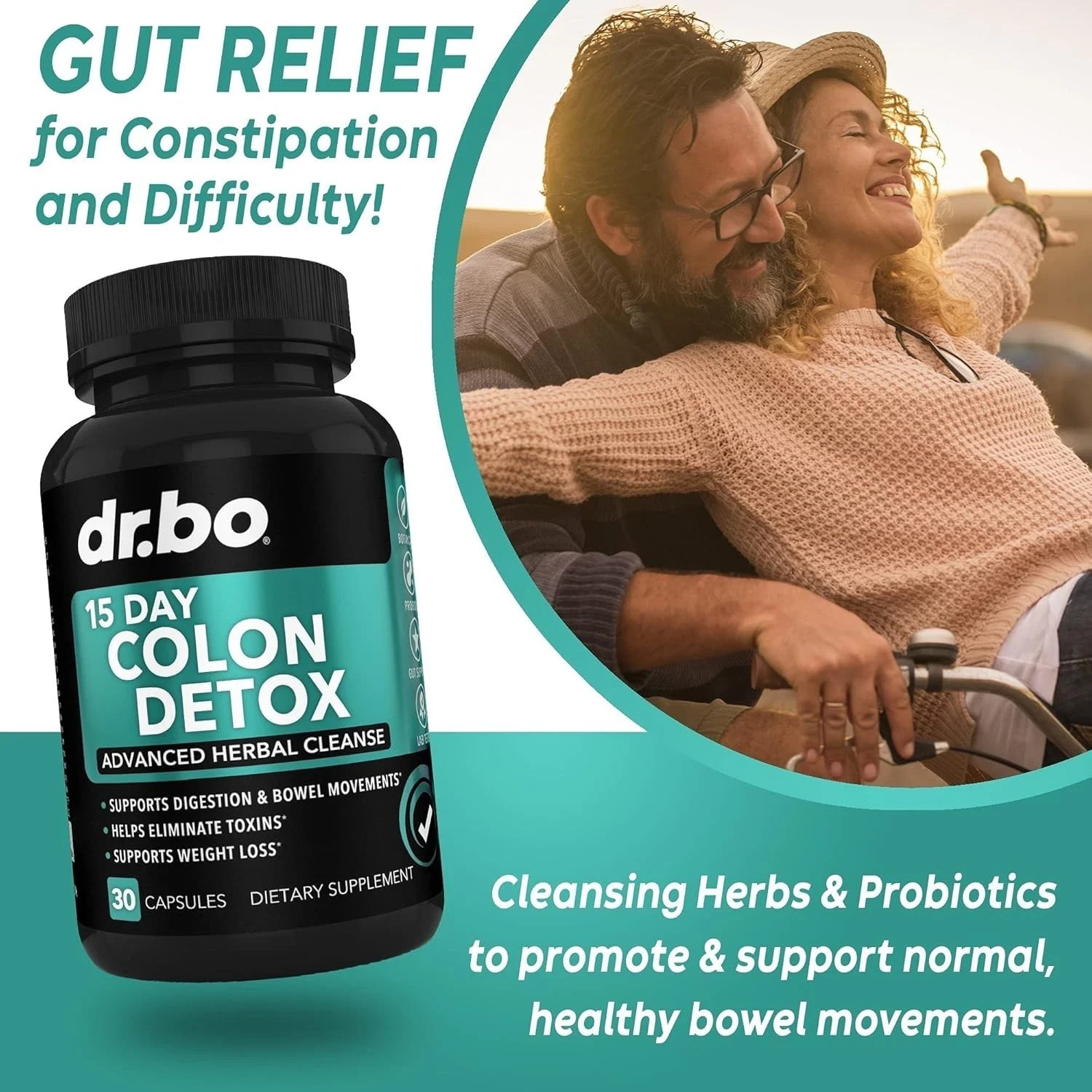 Colon Cleanser Detox for Weight Flush – 15 Day Intestinal Cleanse Pills & Pro…