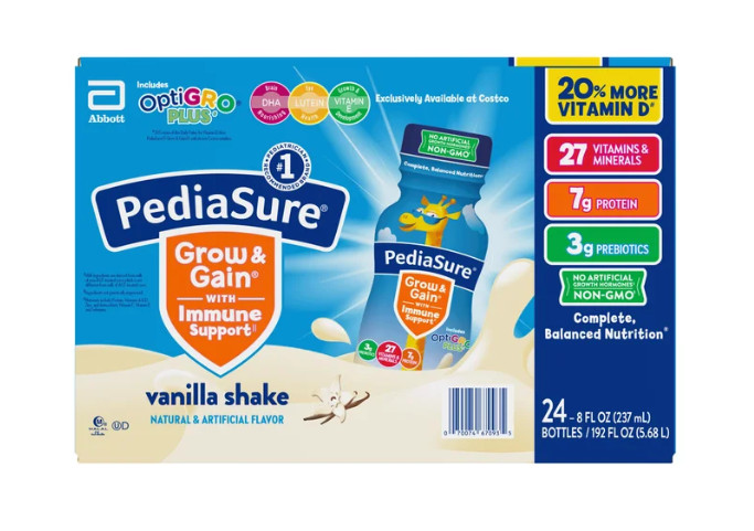 PediaSure OptiGRO Plus Kids Shake 8 fl oz., 24-count, Vanilla