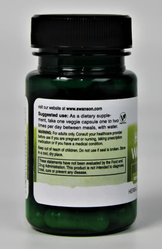 Swanson Maximum Potency Horny Goat Weed Extract 300 mg 30 Veggie Capsules