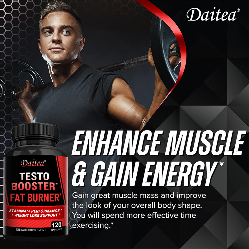 TESTO BOOSTER-Increase Muscle Mass Strength-Enhance performance Energy Support