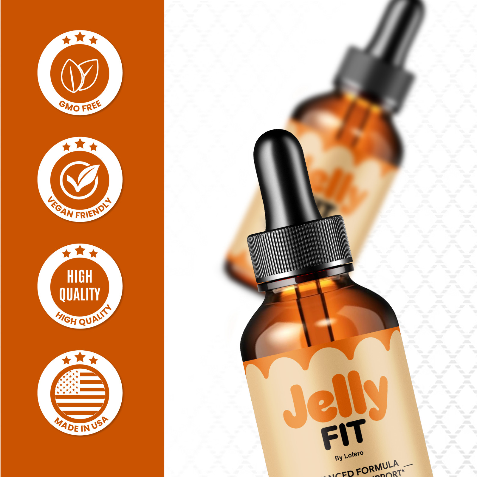 (3 Pack) Jelly Fit Drops For Weight Loss JellyFit Metabolism Support (6 oz)