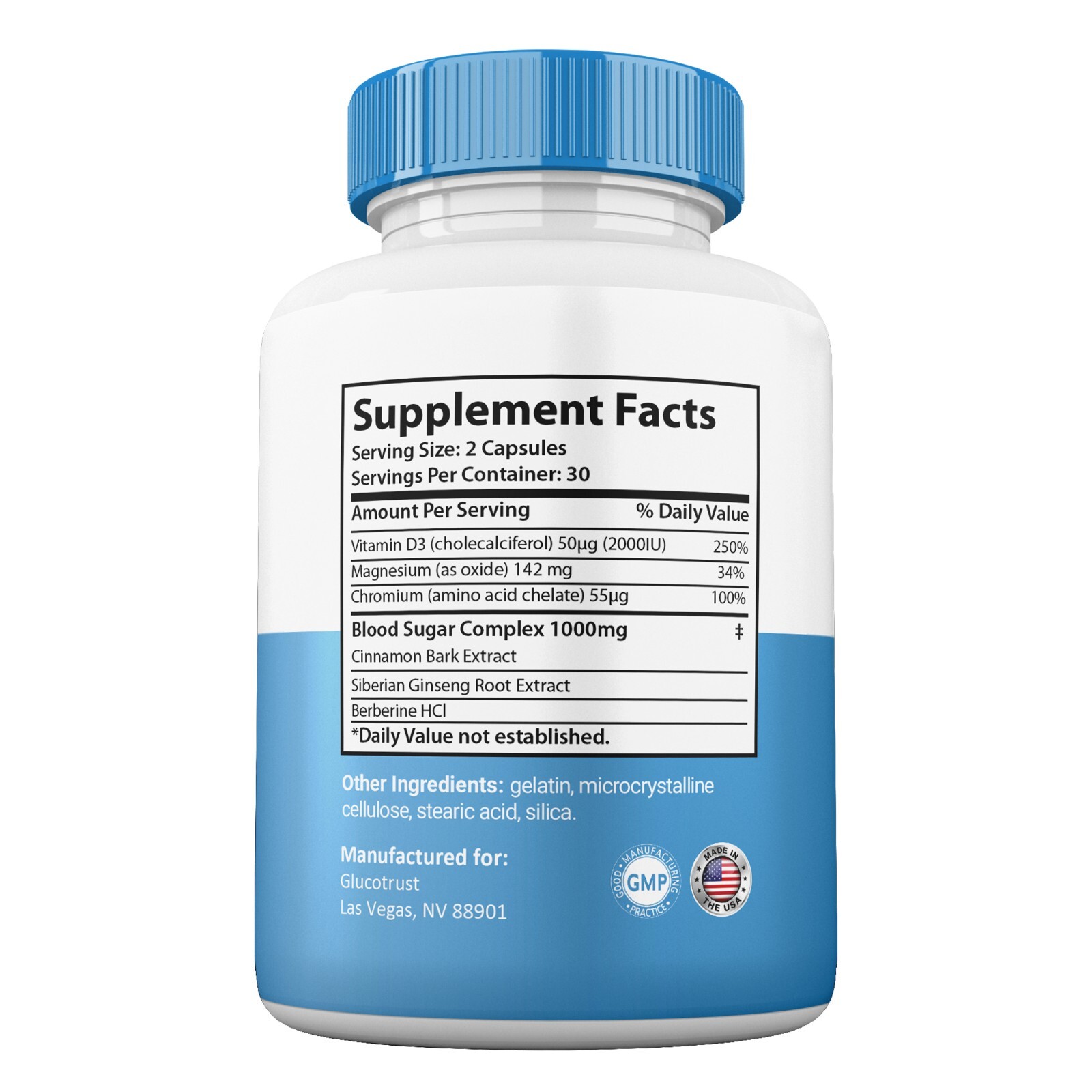 Glucotrust Capsules Max +, Glucotrust Max+ Maximum Edge Supplement (5 Pack)