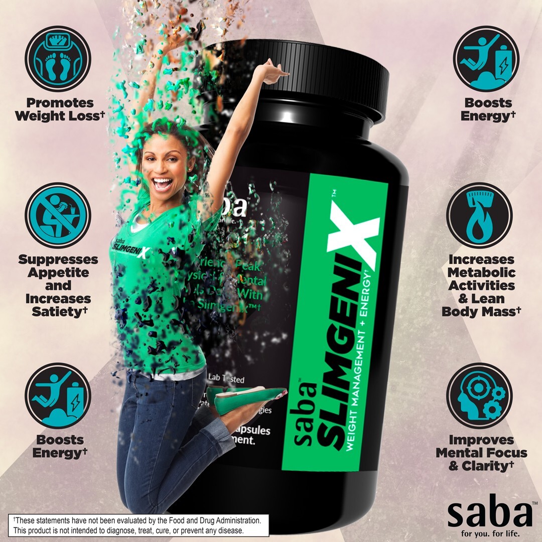 Saba SlimGenix – Energy, Weight Management, Appetite Control, Focus, Fat Burner