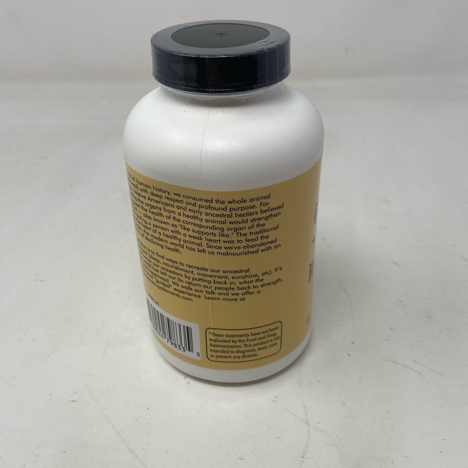 Ancestral Supplements Grass Fed Beef Liver 3000mg 180Caps New Zeland NonGMO