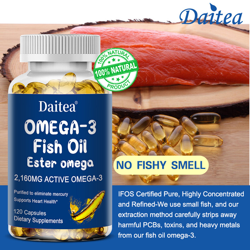 OMEGA-3 Fish Oil Esters – 2160 Mg Active Omega-3 Supports Heart Health