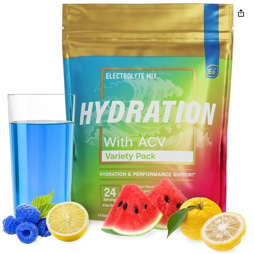 Essential Elements Hydration Electrolyte Mix Variety Pack 24 Sticks ACV Exp 2027