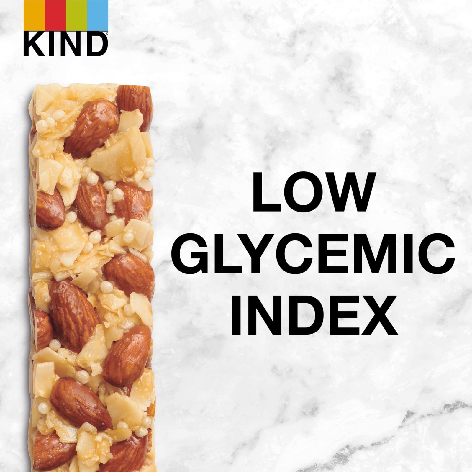 KIND Bars, Almond & Coconut, Gluten Free, Low Sugar, 1.4 Ounce Bars, 12 Count