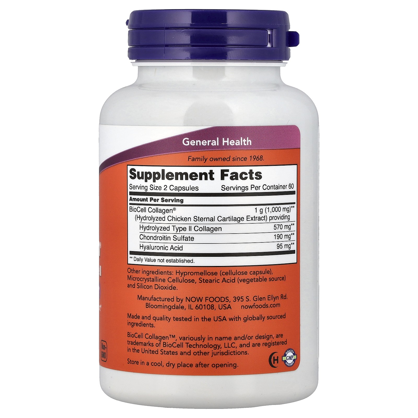 BioCell Collagen, Hydrolyzed Type II, 120 Veg Capsules