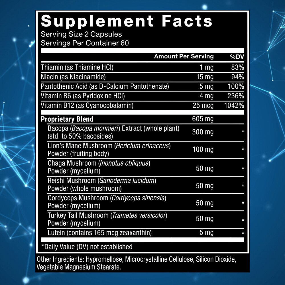 Brain Health Capsules,Brain Health,Improves Memory, Focus And Cognitive Function
