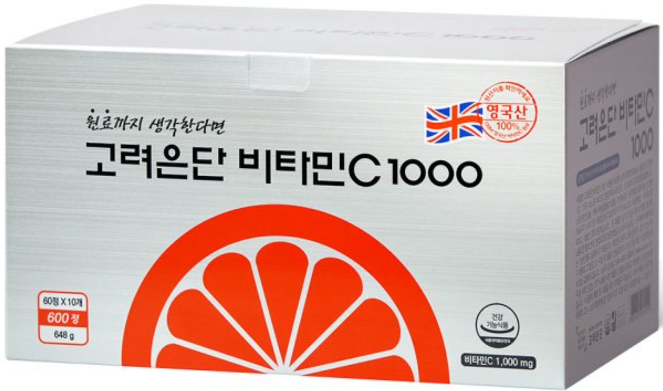 KOREAEUNDAN Vitamin C 1000 600 Tablets DSM UK Ingredient Immune Support Korea